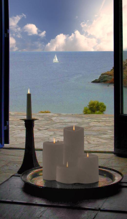 Amelia Beachfront Villa Korissia  Eksteriør bilde